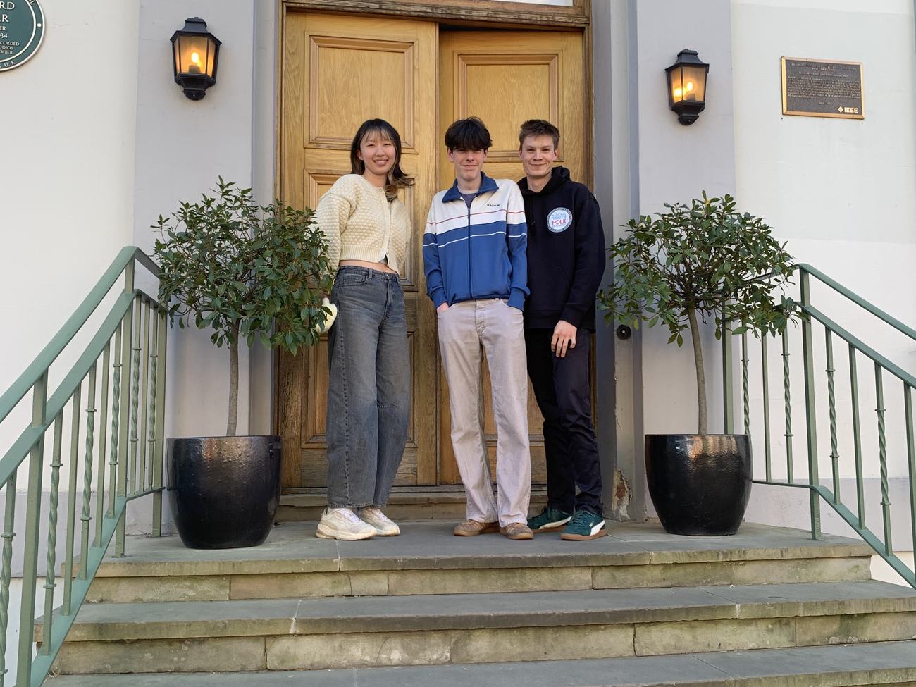 Sherry, Ned & Matthew outside Abbey Road Studios